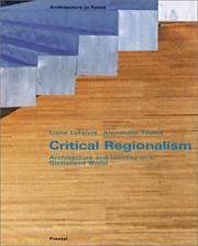 Cover of: Critical regionalism by Liane Lefaivre