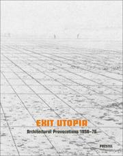 Cover of: Exit Utopia: Architectural Provocations 1956-76