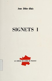 Cover of: Signets. by Jean Ethier-Blais