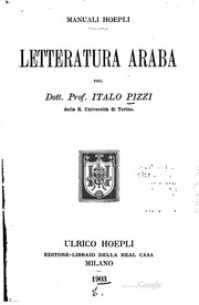 Cover of: Letteratura araba