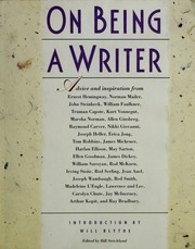 Cover of: On Being a Writer