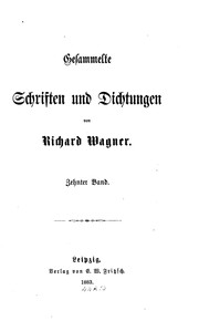 Cover of: Gesammelte Schriften und Dichtungen
