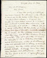 Cover of: [Letter to] Mrs. M. W. Chapman, Dear Friend