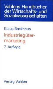Cover of: Industriegütermarketing.