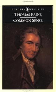 Cover of: Common Sense (Penguin Classics) by Thomas Paine