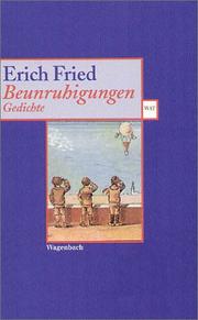 Cover of: Beunruhigungen.