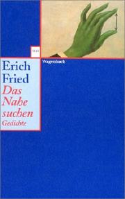 Cover of: Das Nahe suchen.