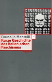 Cover of: Kurze Geschichte des italienischen Faschismus.