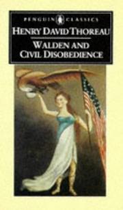Cover of: Walden ; and, Civil disobedience