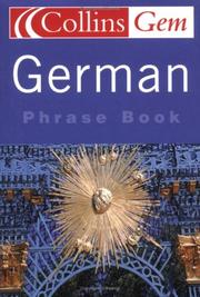 Cover of: Gem German Phrase Book (Collins GEM)