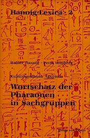 Cover of: Kulturhandbuch Ägyptens. Wortschatz der Pharaonen in Sachgruppen.