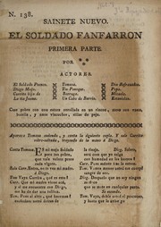 Cover of: Sainete nuevo: El soldado fanfarrón : primera parte