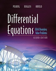 Cover of: Differential Equations with Boundary Value Problems
