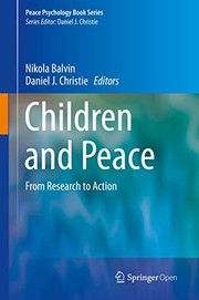 Cover of: Children and Peace by Nikola Balvin, Daniel J. Christie