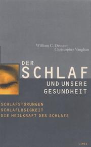 Cover of: Der Schlaf und unsere Gesundheit.