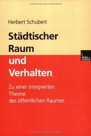 Cover of: Städtischer Raum und Verhalten