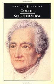 Cover of: Selected Verse by Johann Wolfgang von Goethe