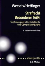 Cover of: Strafrecht, besonderer Teil by Michael Hettinger