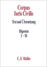 Cover of: Corpus Iuris Civilis II. Digesten 1-10