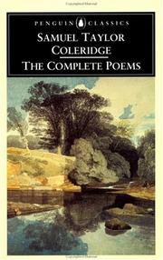 Cover of: The complete poems by Samuel Taylor Coleridge