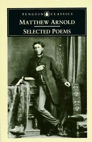 Cover of: Selected poems by Matthew Arnold