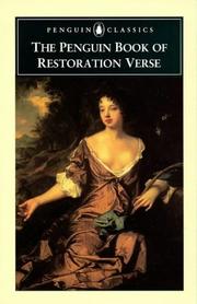 Cover of: The Penguin book of Restoration verse