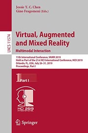 Cover of: Virtual, Augmented and Mixed Reality. Multimodal Interaction: 11th International Conference, VAMR 2019, Held as Part of the 21st HCI International ... I