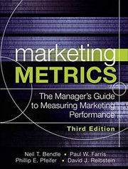 Marketing metrics by Paul Farris