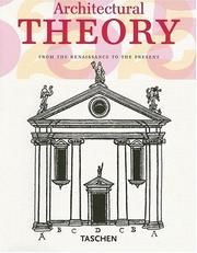 Cover of: Architectural Theory: From The Renaissance to the Present (Klotz)