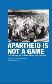 Cover of: Apartheid Is Not A Game by 