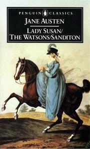 Cover of: Lady Susan ; The Watsons ; Sanditon by Jane Austen