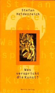 Cover of: Was verspricht die Kunst?