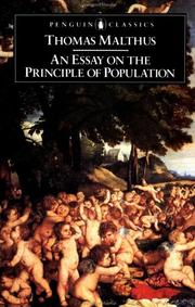 Cover of: An essay on the principle of population