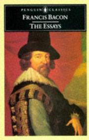 Cover of: The  essays by Francis Bacon