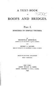 Cover of: A Text-book on Roofs and Bridges ... by Mansfield Merriman , Henry Sylvester Jacoby