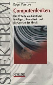 Cover of: Computerdenken by Roger Penrose