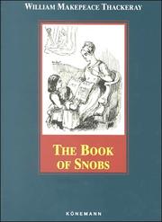 Cover of: The Book of Snobs by William Makepeace Thackeray