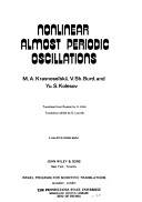 Cover of: Nonlinear almost periodic oscillations by M. A. Krasnoselʹskiĭ
