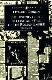 Cover of: The History of the Decline and Fall of the Roman Empire by Edward Gibbon, David P. Womersley