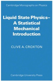 Cover of: Introduction to liquid state physics