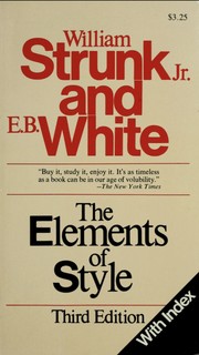 Cover of: The Elements of Style by William Strunk, Jr.
