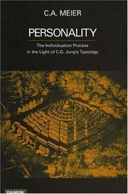 Cover of: Personality: The Individuation Process in Light of C.G. Jung's Typology