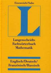 Cover of: Dictionary of Maths by Langenscheid