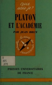 Cover of: Platon et l'Académie