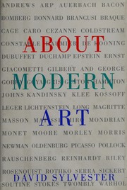 Cover of: About modern art by David Sylvester