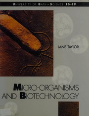 Cover of: Micro-organisms and biotechnology by Jane B. Taylor