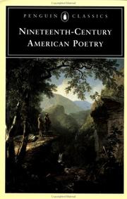 Cover of: Nineteenth-century American poetry by edited with an introduction and notes by William C. Spengemann, with Jessica F. Roberts.