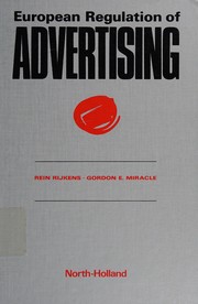 European regulation of advertising by Rein Rijkens