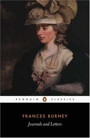 Cover of: Journals and letters by Fanny Burney
