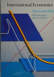 Cover of: International economics: theoryand policy